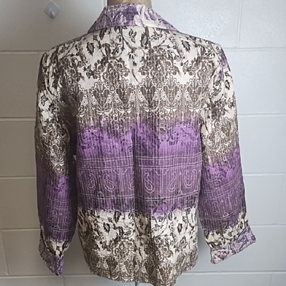 Lightweight Cotton Vintage Button-up Reversible Shirt Festival Shacket Jacket - Picture 2 of 12